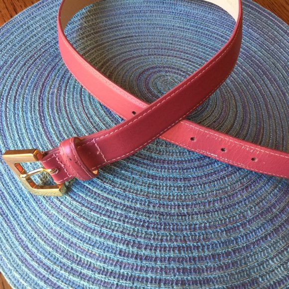 Borbonese Pink Genuine Leather Women Belt